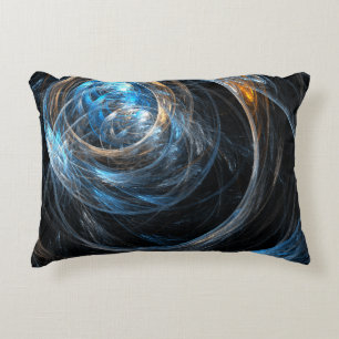Around the World Abstract Art Accent Pillow