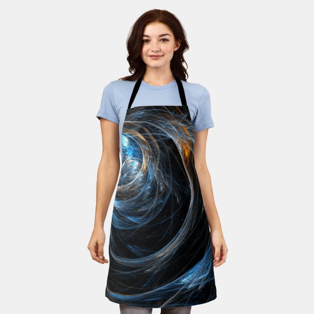 Around the World Abstract Art Apron (Worn)