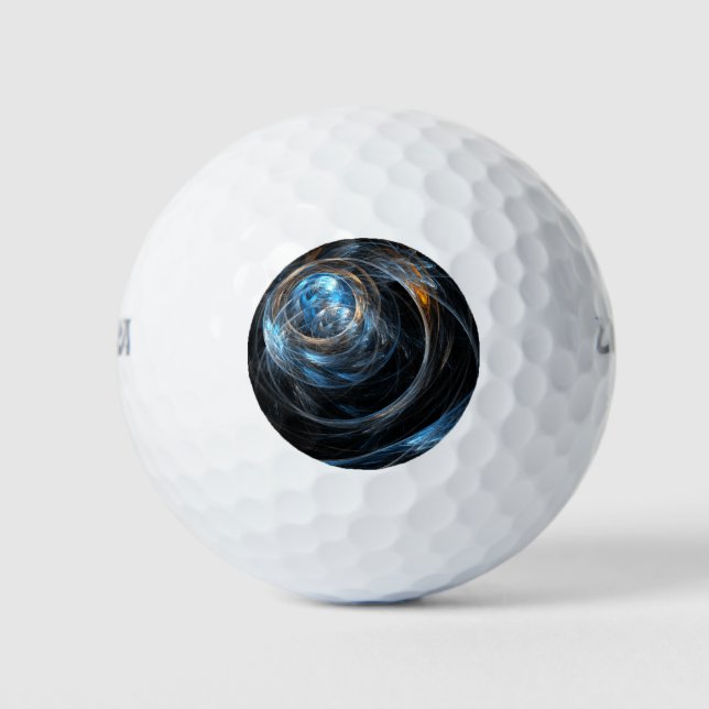 Around the World Abstract Art Golf Balls (Front)