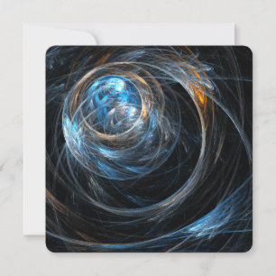 Around the World Abstract Art Invitation