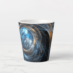 Around the World Abstract Art Latte Mug