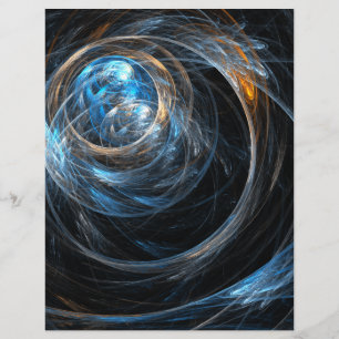 Around the World Abstract Art Letterhead