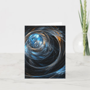 Around the World Abstract Art Note Card