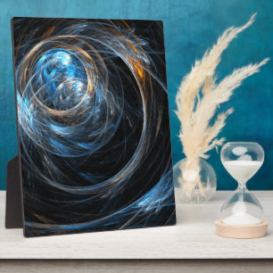 Around the World Abstract Art Plaque