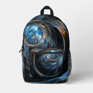 Around the World Abstract Art Printed Backpack