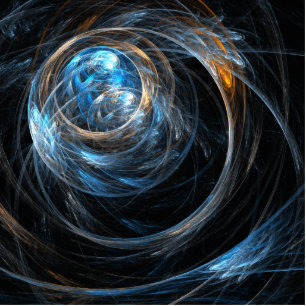 Around the World Abstract Art Standing Photo Sculpture