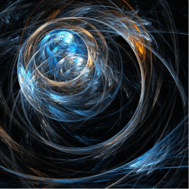 Around the World Abstract Art Standing Photo Sculpture (Front)