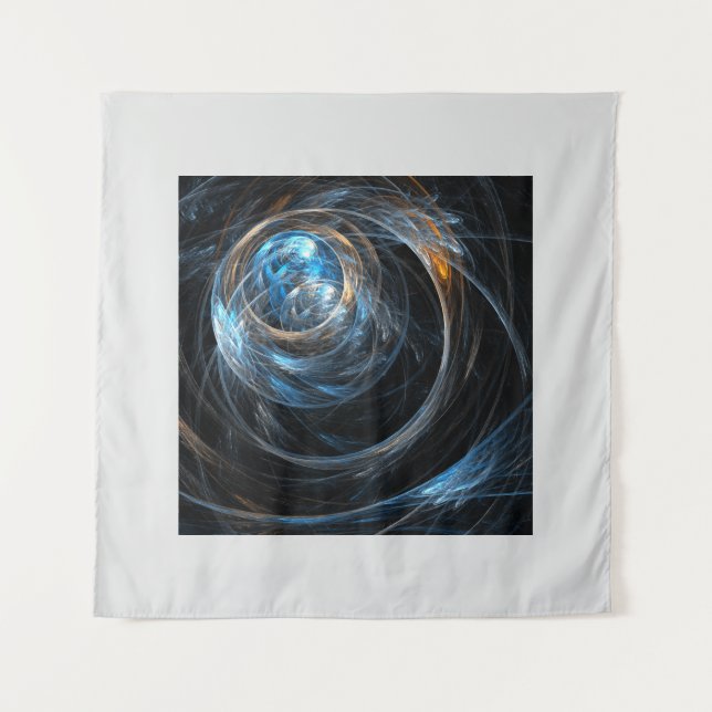Around the World Abstract Art Tapestry (Front)