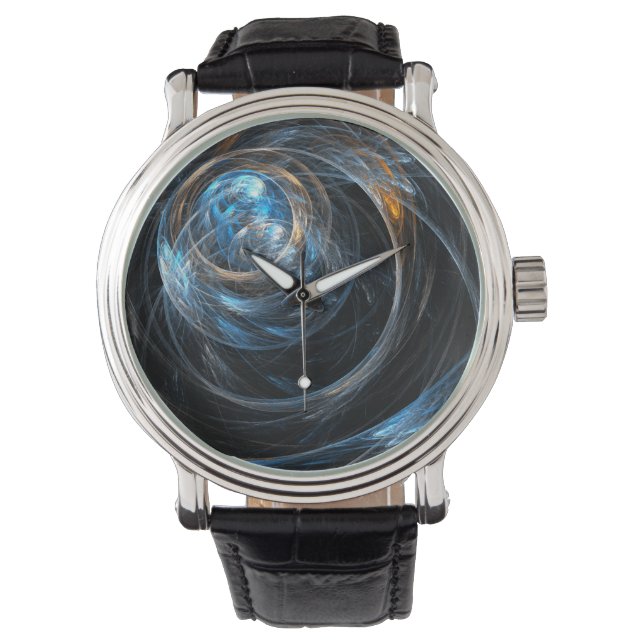 Around the World Abstract Art Watch (Front)