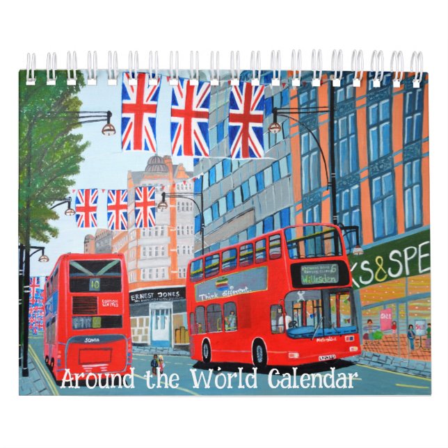 Around the World Calendar  (Cover)