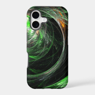 Around the World Green Abstract Art