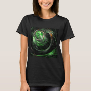 Around the World Green Abstract Art T-Shirt