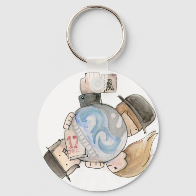 Around the World in 80 Days Key Ring (Front)