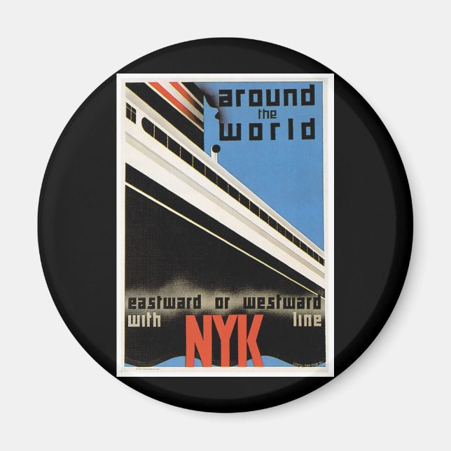 Around the World with NYK Magnet (Front)