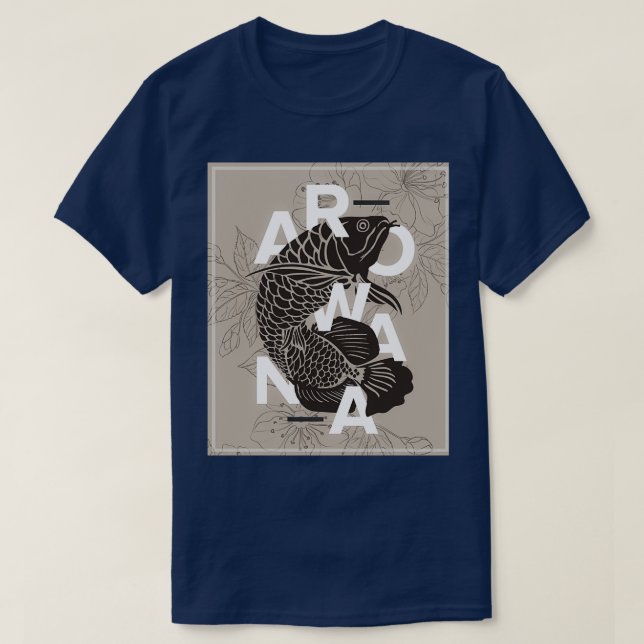 Arowana Fish Fisherman Fishkeeping T-Shirt (Design Front)