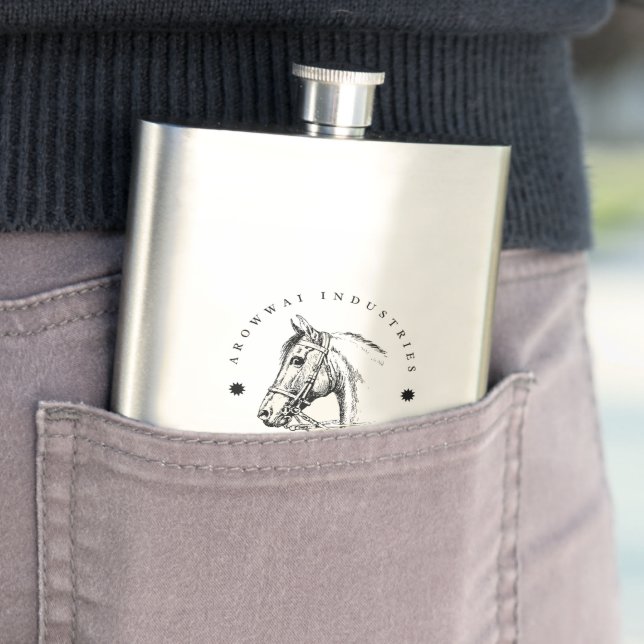 #ArowwaiIndustriesEstablished2021LuxuryMen's Hip Flask (In Situ)
