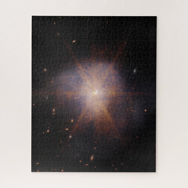 Arp 220 Lights Up The Night Sky Jigsaw Puzzle (Vertical)