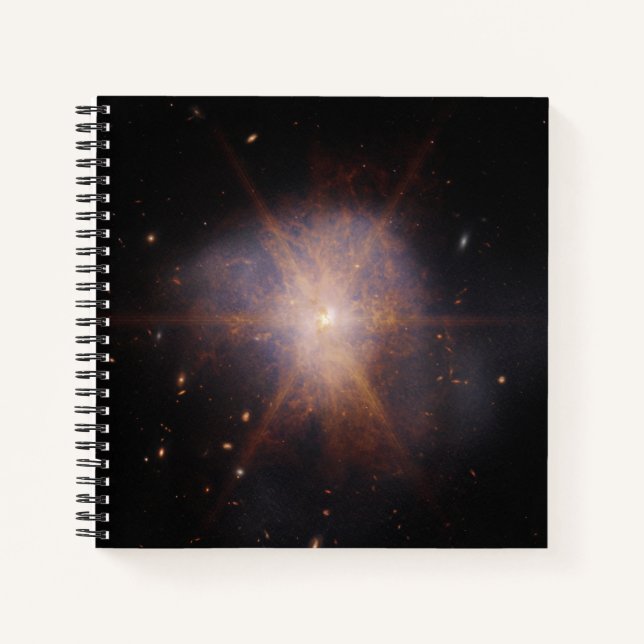 Arp 220 Lights Up The Night Sky Notebook (Front)