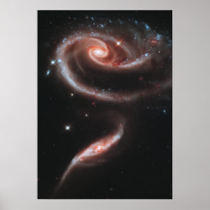 Arp 273 Interacting Galaxies (Hubble Telescope) Poster