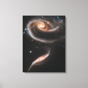 Arp 273 Interacting Galaxies In Andromeda. Canvas Print