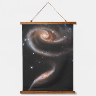 Arp 273 Interacting Galaxies In Andromeda. Hanging Tapestry