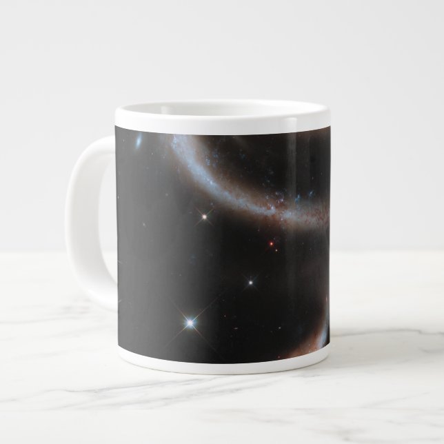 Arp 273 Interacting Galaxies In Andromeda. Large Coffee Mug (Front Left)