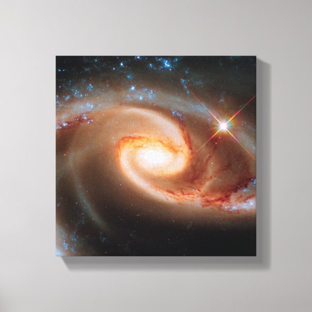 Arp 273 Rose Galaxies Hubble Outer Space Photo Canvas Print (Front)