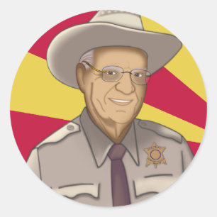 Arpaio: Welcome to Arizona Classic Round Sticker
