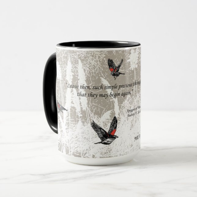 "Arpeggio of Redwings" coffee mug (Front Left)