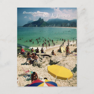 "Arpoador Beach, Rio de Janeiro" postcard
