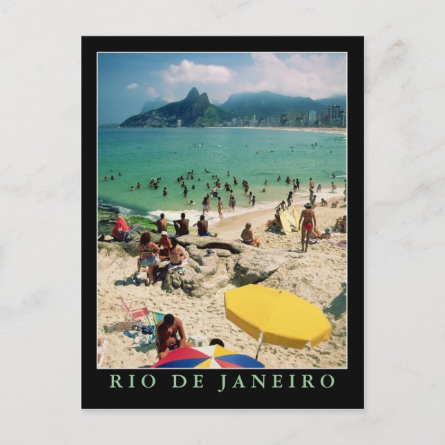 "Arpoador Beach, Rio de Janeiro" postcard (Front)