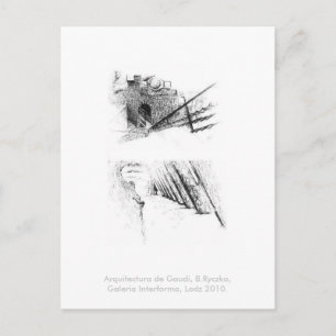 Arquitectura de Gaudi, B.Ryczko, G. I., Lodz 2010. Postcard
