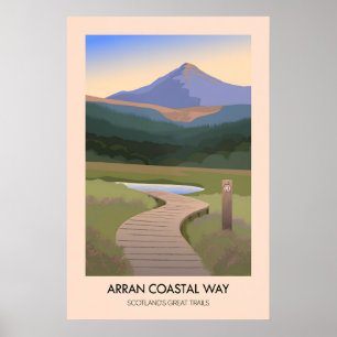 Arran Coastal Way Scotlands Great Trails Poster