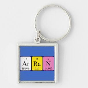 Arran periodic table name keyring