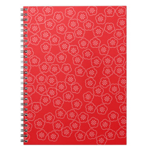 Arranged a traditional Japanese casual kimono patt Notebook