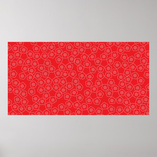 Arranged a traditional Japanese casual kimono patt Poster (Front)