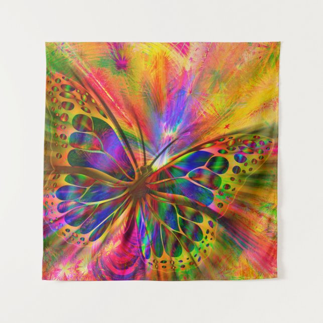 Arrangement butterfly aesthetics tapestry (Front)