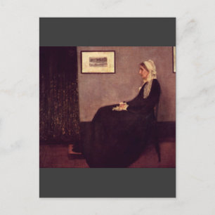 Arrangement in Black and Grey by Whistler Postcard