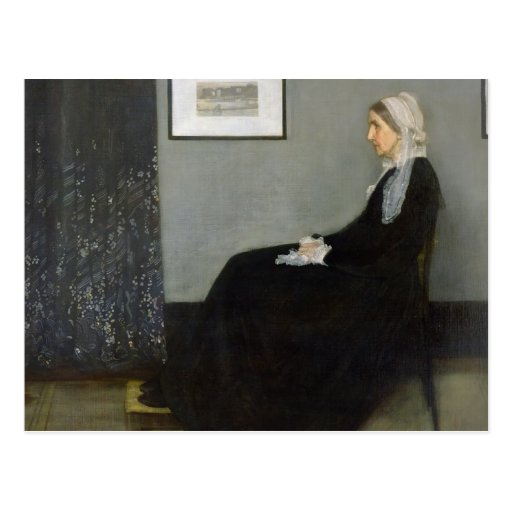 Image of Arrangement in Grey and Black No.1 Postcard