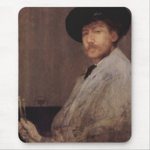 Arrangement in grey by Whistler Mouse Mat