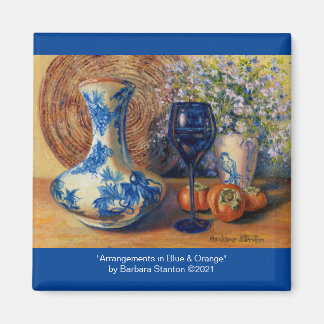 "Arrangements in Blue & Orange" Magnet