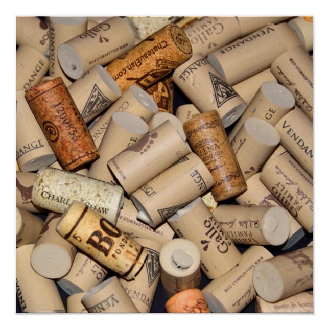 Array of Wine Corks Poster (Front)