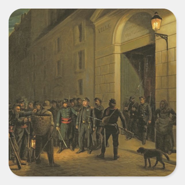 Arrest of the Generals Square Sticker (Front)