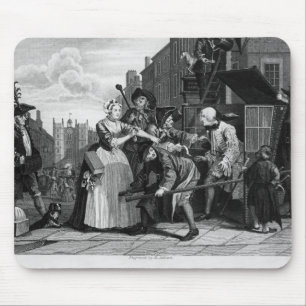 Arrested for Debt, plate V Mouse Mat