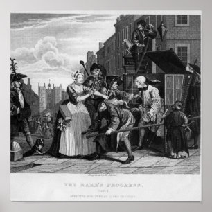 Arrested for Debt, plate V Poster