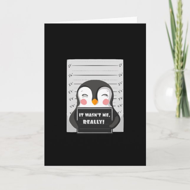 Arrested penguin thief card (Front)