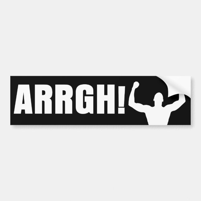 ARRGH! BUMPER STICKER (Front)