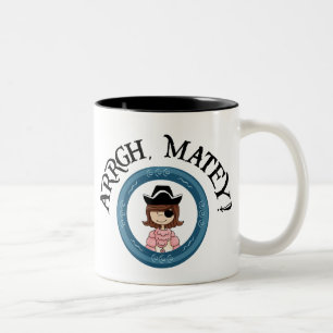 Arrgh Matey Pirate Girl Mug