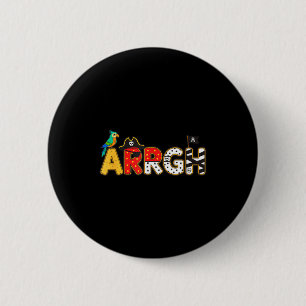 Arrgh pirate halloween kids costume pumpkin trick 6 cm round badge