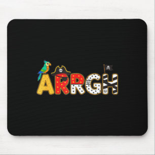 Arrgh pirate halloween kids costume pumpkin trick mouse mat